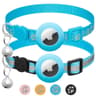 Reflective AirTag Cat Collar With Bell Safety Buckle For Kittens And Puppies 0