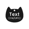 Custom Cat Face Pet ID Tag Stainless Steel Engraved Name Plate For Dogs Cats 4