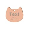 Custom Cat Face Pet ID Tag Stainless Steel Engraved Name Plate For Dogs Cats 8