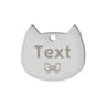 Custom Cat Face Pet ID Tag Stainless Steel Engraved Name Plate For Dogs Cats 26