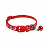 Colorful Adjustable Pet Collar With Bell Cartoon Paw Print For Kittens Puppies Cats Dogs 11