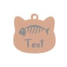 Custom Stainless Steel Cat Name Tag Engraved Pet ID Pendant 18