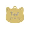 Custom Stainless Steel Cat Name Tag Engraved Pet ID Pendant 20