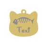 Custom Stainless Steel Cat Name Tag Engraved Pet ID Pendant 24