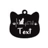 Custom Stainless Steel Cat Name Tag Engraved Pet ID Pendant 3