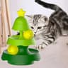 Interactive Cat Slow Feeder Toy Rotating Treat Dispenser For Snacks And Play 2