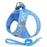 Checkered Cat Harness And Leash Set With Reflective Breathable Chest Strap 4