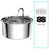 Stainless Steel Cat Water Fountain USB Quiet Automatic Pet Drinking Bowl For Cats And Dogs 2