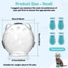 Cat Grooming Muzzle Hood Anti Bite Cover With Silicone Paw Shoes For Bathing Trimming 0