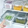 Double Layer Sealed Fruit Storage Box With Drain Basket And Airtight Lid 1
