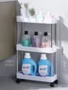 3 Tier Rolling Storage Cart For Bathroom Kitchen And Office 2