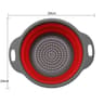Collapsible Silicone Colander Fruit And Vegetable Drain Basket 5