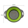 Collapsible Silicone Colander Fruit And Vegetable Drain Basket 3