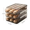 Automatic Rolling Refrigerator Egg Holder Rack Storage Box Organizer 3