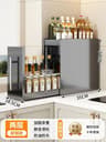 Narrow Pull Out Spice Rack Organizer With Magnetic Accessories For Countertop Storage 6