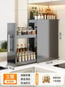 Narrow Pull Out Spice Rack Organizer With Magnetic Accessories For Countertop Storage 9