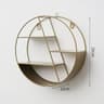 Circular Wall Mounted Floating Shelf For Plants And Home Decor 3