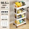 Rolling Bathroom Storage Cart With Wheels For Small Spaces 4