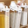 Transparent Grain Storage Jar For Rice Tea And Dried Fruits 2