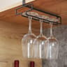 No Drill Hanging Wine Glass Rack For Under Cabinet Storage 1