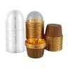 50 Piece Foil Cupcake Cups With Lids For Baking And Parties 2