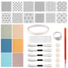 Sashiko Stencil Kit For Beginners Hand Quilting And Denim Embroidery 1