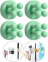 Self Adhesive Silicone Toothbrush Holder Hooks For Bathroom And Kitchen 10