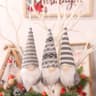 3 Piece Swedish Plush Santa Elf Christmas Ornaments 3