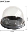 Clear Plastic Cake Boxes For Party Dessert Packaging 50 Pack 1