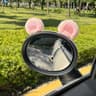 Plush Rabbit Ears Car Mirror Ornament Pair 3