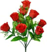 10 Head Artificial Silk Rose Bud Bunch For Wedding And Home Decor 6
