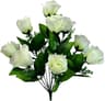 10 Head Artificial Silk Rose Bud Bunch For Wedding And Home Decor 2