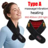 Cordless Red Light Neck Massager With Heat And Vibration 1