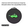 1pc Waterproof EV Charging Cable Storage Carry Bag With Handle 1