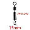 Heavy Duty Ball Bearing Fishing Swivels With Solid Rings For Smooth Rig Rotation 2