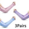 Cooling Ice Silk UV Protection Arm Sleeves With Hand Covers For Outdoor Activities 14