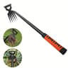 Carbon Steel Garden Weeding Rake And Root Remover 2