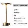 Rechargeable Cordless Table Lamp With Touch Dimming For Elegant Dining Ambiance 3