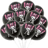 Halloween Latex Balloons In Black Orange White And Pink Party Colors 1