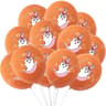 Halloween Latex Balloons In Black Orange White And Pink Party Colors 4