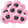 Halloween Latex Balloons In Black Orange White And Pink Party Colors 5