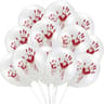Halloween Latex Balloons In Black Orange White And Pink Party Colors 6