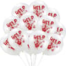 Halloween Latex Balloons In Black Orange White And Pink Party Colors 8