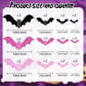 Twenty Four Piece Pink Bat Wall Stickers For Cute Halloween Displays 1