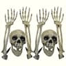 Creeping Skeleton Skull And Hand Yard Stakes 5