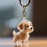 Transparent Pet Hair Memorial Keychain 12