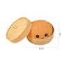 Realistic Dumpling Slow Rebound Squishy Stress Relief Toy With Bamboo Steamer Gift Set 7