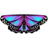 Colorful Butterfly Wings Cape Fairy Costume For Girls Parties Dress Up And Gifts 5