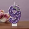 Purple Crown Number Birthday Candles For Princess Cakes Anniversaries And Celebration Party Decor 10