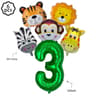 Wild Jungle Animal Birthday Banner And Swirl Decorations For Safari Parties 16